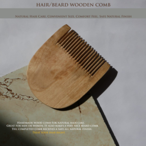 HAIR AND BEARD WOODEN COMB